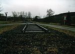 Streckenabbau kurz vor der Tauberbrücke Schäftersheim 1992